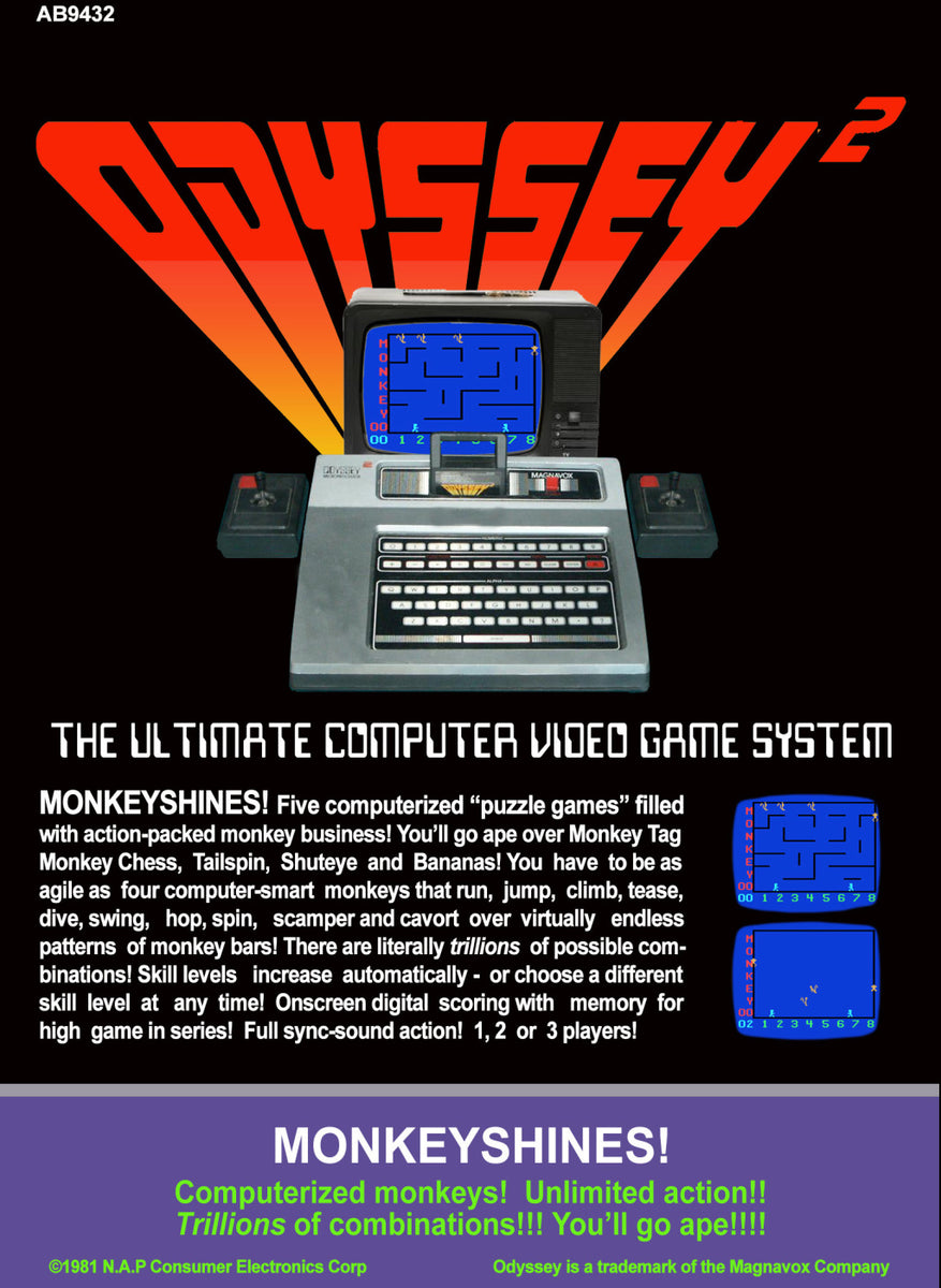 家庭用ゲームソフト MONKEY SHINES ! [ MAGNAVOX ODYSSEY2 ] Monkeyshines! (Magnavox Odyssey 2) – The Nerdporium