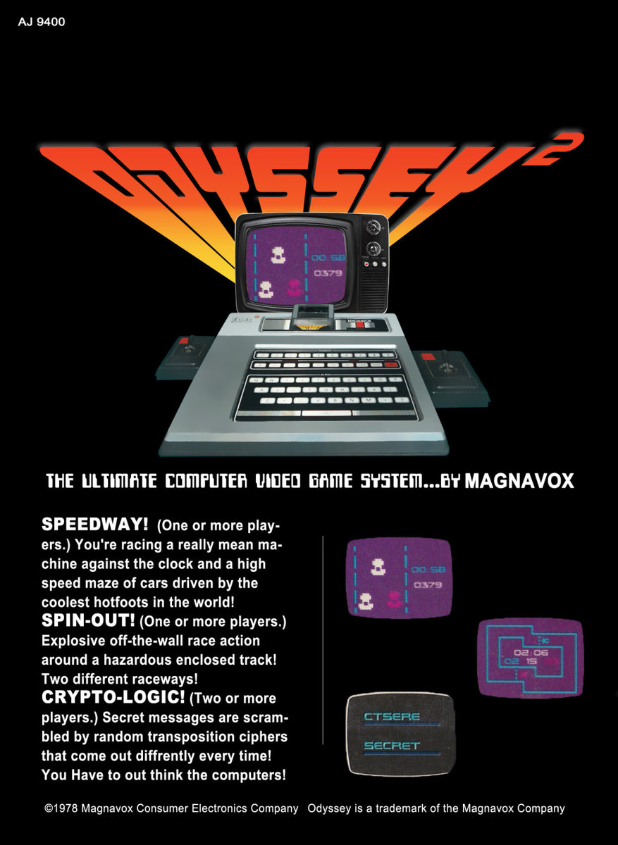 Speedway! / Spin-Out! / Crypto-Logic! (Magnavox Odyssey 2)