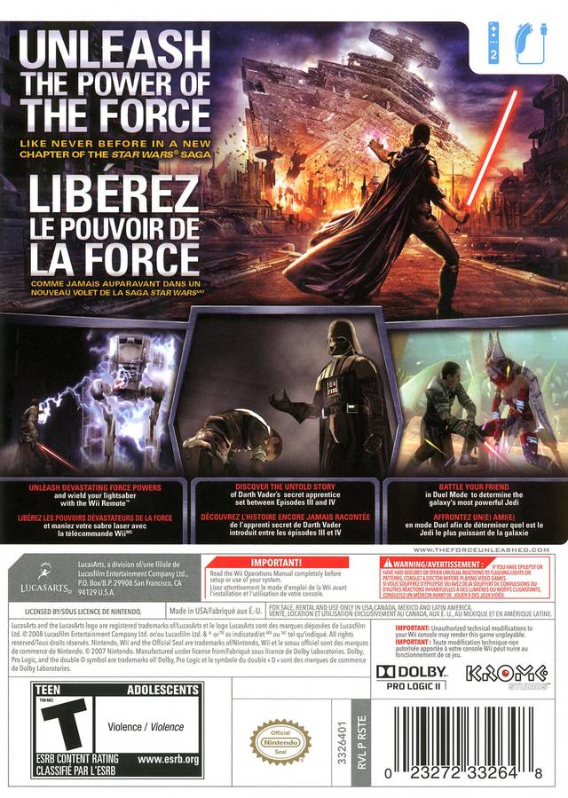 スター・ウォーズ: フォース・アンリーシュド (Wii) – The