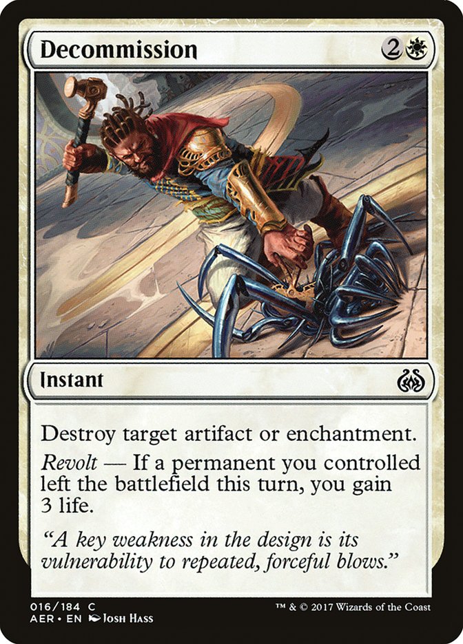 Decommission [Aether Revolt] – The Nerdporium