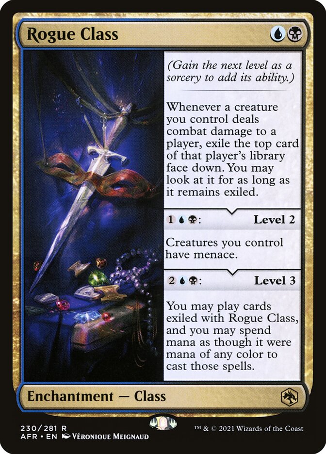 MtG Adventures in the Forgotten Realms Rare Rogue Class #230 MtG Adventures in the Forgotten Realms Rare Rogue Class #230