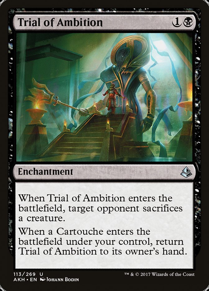 amonkhet cards mtg Trial of Ambition [Amonkhet] – The Nerdporium Style:Planeswalker Party Omega ruled by the infamous Disney Lorcana Trading Card