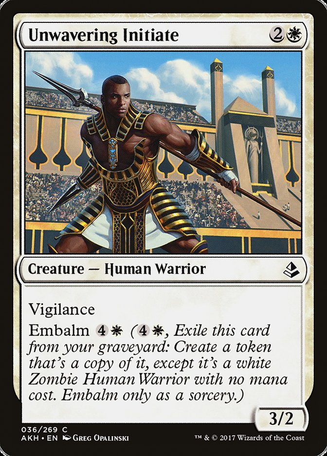 mtg amonkhet special cards Unwavering Initiate [Amonkhet] – The Nerdporium