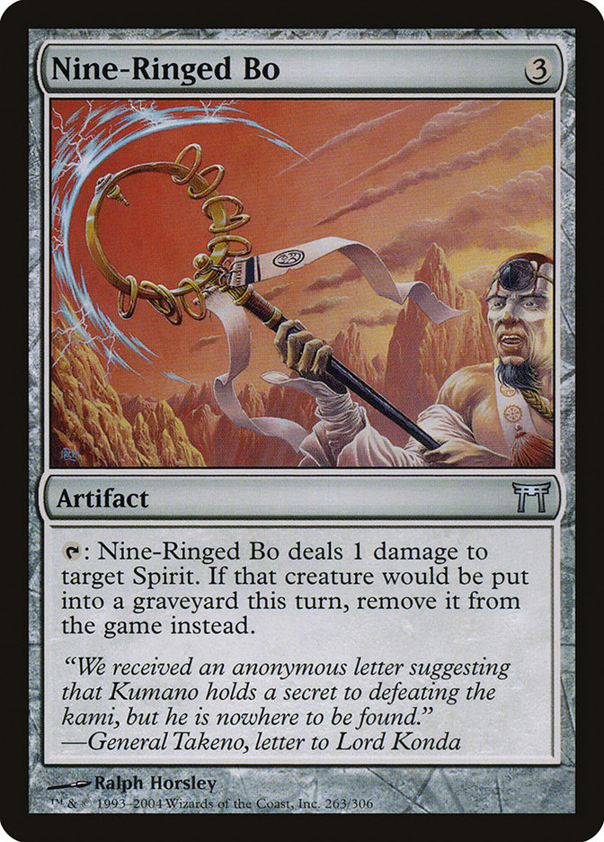 Nine-Ringed Bo {FOIL} [Champions of Kamigawa] – The Nerdporium