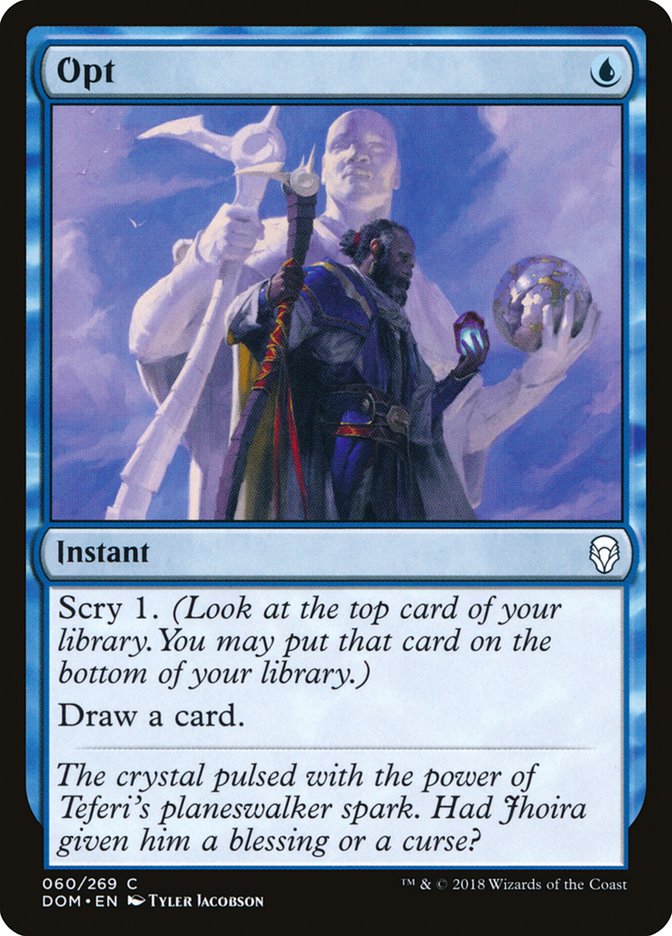 mtg dominaria blue cards Opt [Dominaria] – The Nerdporium