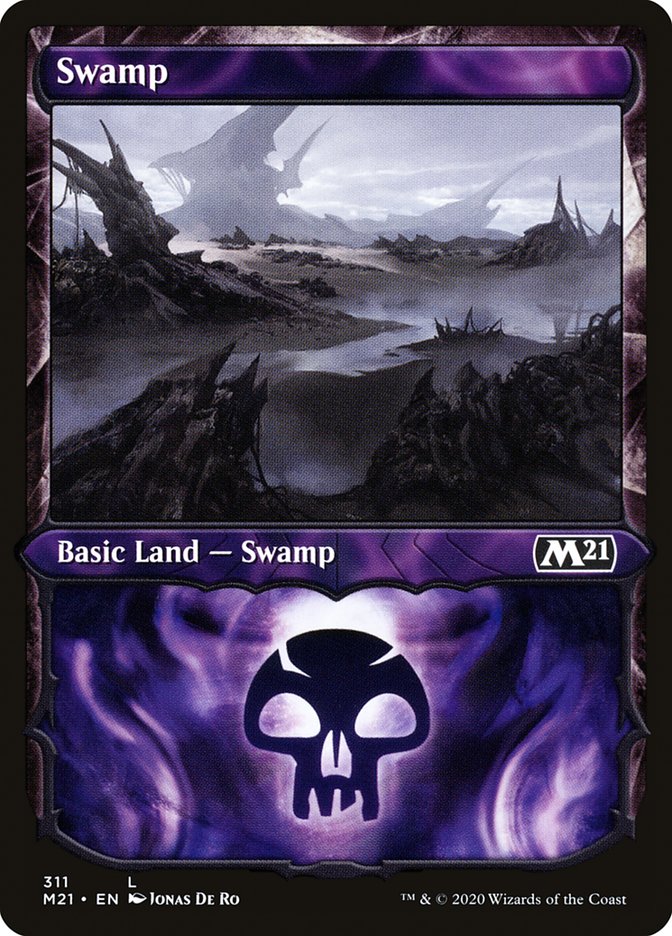 Swamp (Showcase) [Core Set 2021] – The Nerdporium