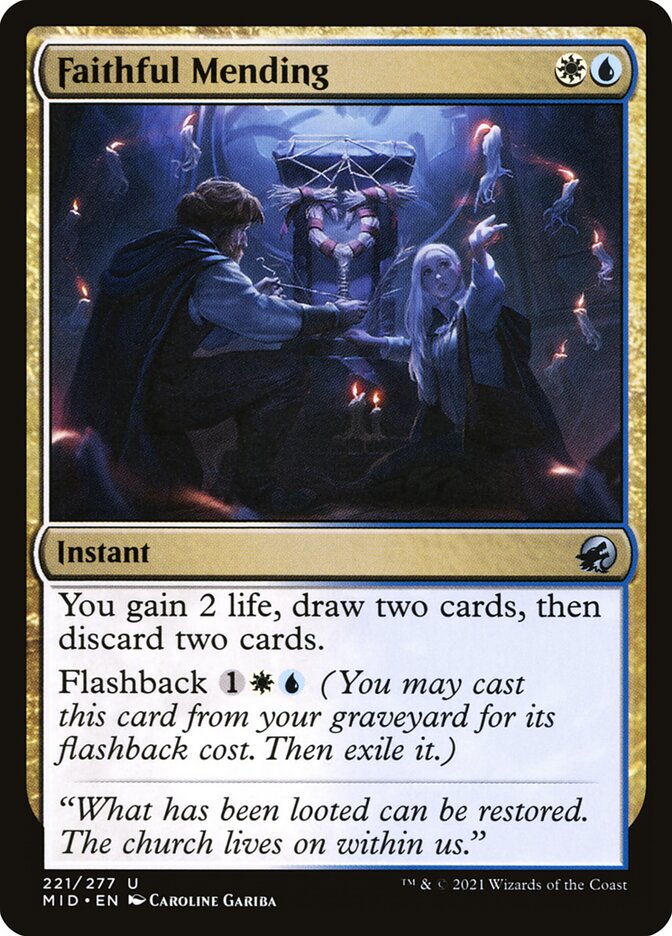 mtg midnight hunt card prices Faithful Mending [Innistrad: Midnight Hunt] – The Nerdporium