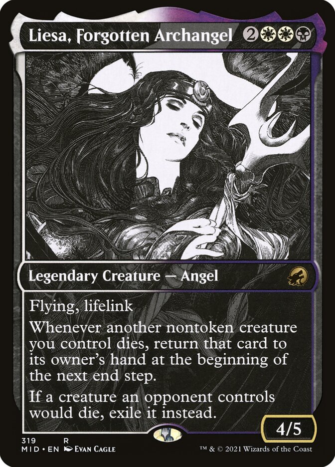 Mtg Innistrad: Midnight Hunt Liesa, Forgotten Archangel (Showcase)
