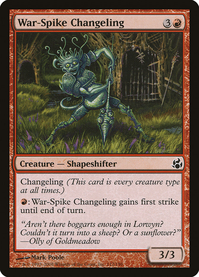 changeling cards mtg Magic The Gathering - Modern Horizons - Webweaver Changeling (This card is every creature type at all times.) Haste Magic The Gathering Lorwyn Single