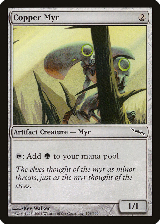 mtg myr cards Silver Myr (foil)