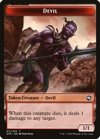 Devil // Angel Double-sided Token [Adventures in the Forgotten Realms]