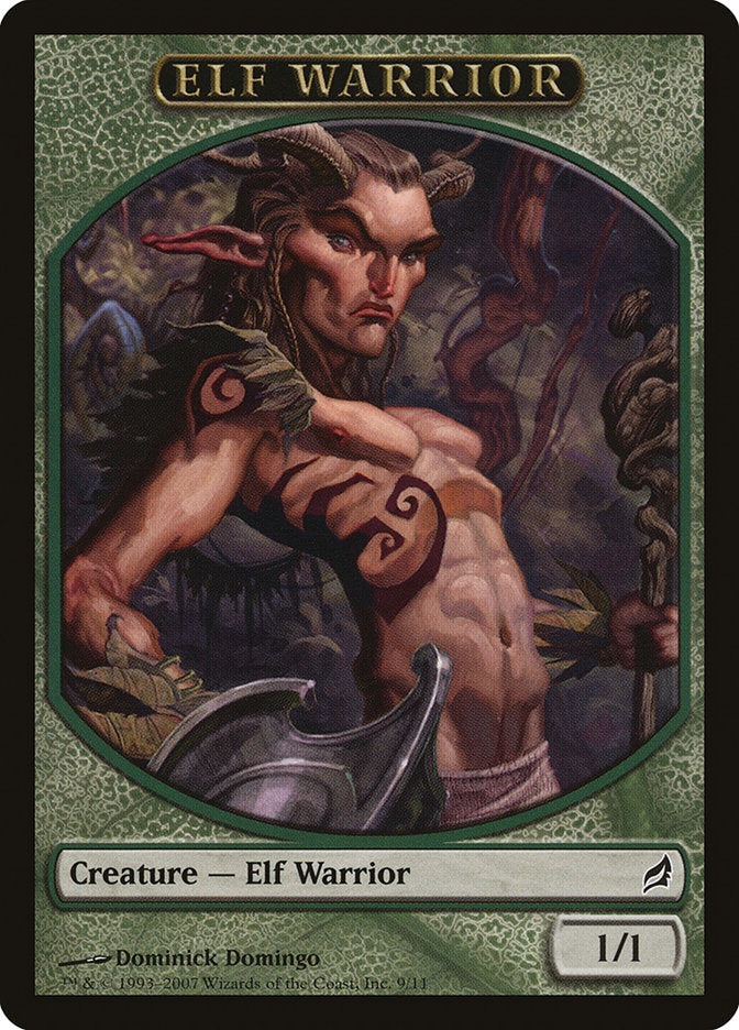 mtg elf token cards Elf Warrior Token [Lorwyn] – The Nerdporium