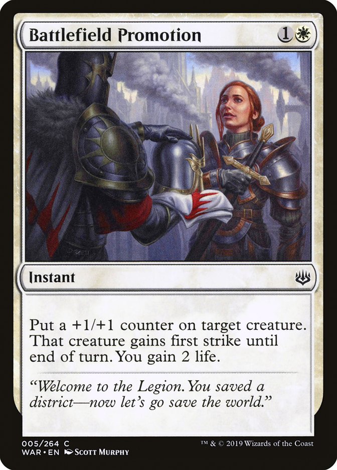 mtg war of the spark card Battlefield Promotion [War of the Spark] – The Nerdporium