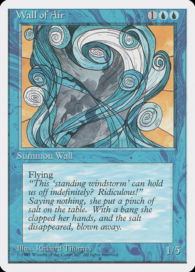 mtg wall cards Wall of Air [Fourth Edition] – The Nerdporium