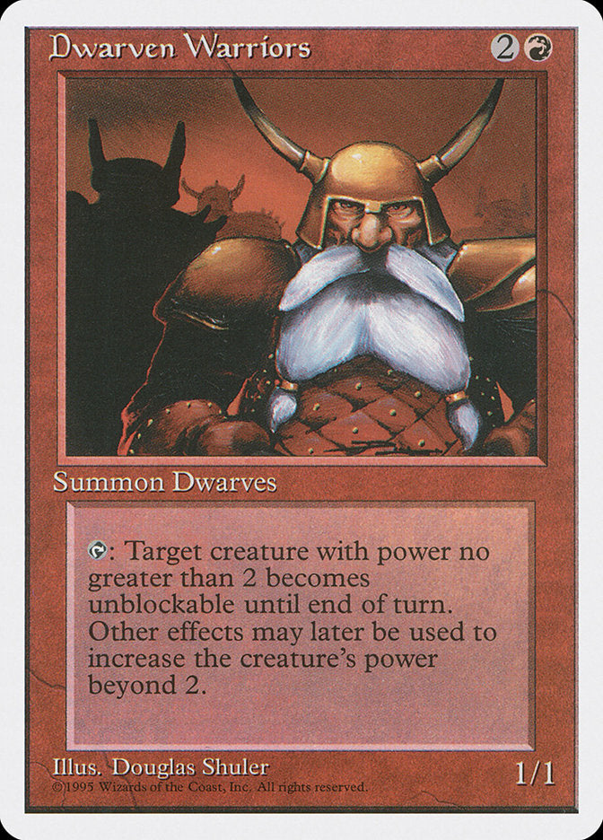 dwarf cards mtg Dwarven Warriors [Fourth Edition] – The Nerdporium