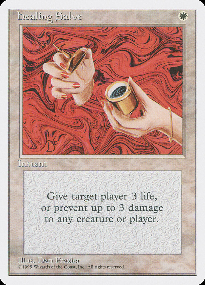healing cards mtg Salve You gain 3 life A Magic the Gathering play
