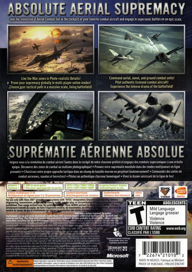 XBOX360 エースコンバット6 解放への戦果 XBOX360 エースコンバット6 解放への戦果 Ace Combat 6: Fires of