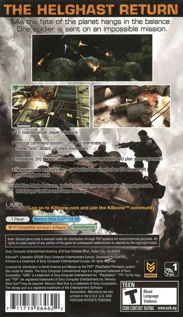 Killzone: Liberation (PSP) – The Nerdporium