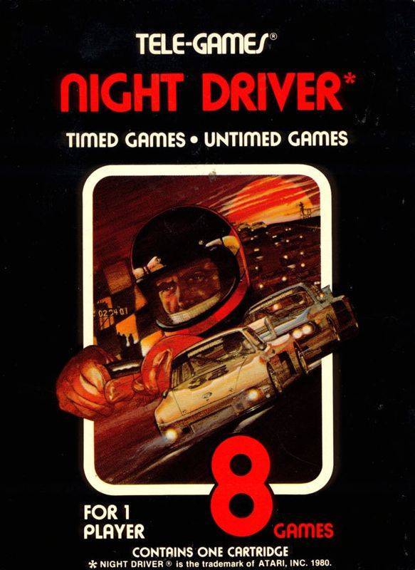 Jeu Vidéo Night Driver Pour Atari 2600 - Édition Activision - Complet (boîte, Notice) - Bon état