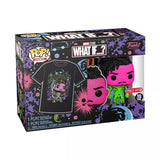 ¡ESTALLIDO! Caja de coleccionista: ¿Y si...? - Infinity Killmonger (Blacklight - Tamaño mediano)