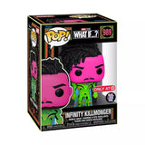 ¡ESTALLIDO! Caja de coleccionista: ¿Y si...? - Infinity Killmonger (Blacklight - Tamaño mediano)