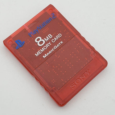 PlayStation 2 8MB Memory Card (Clear Red)