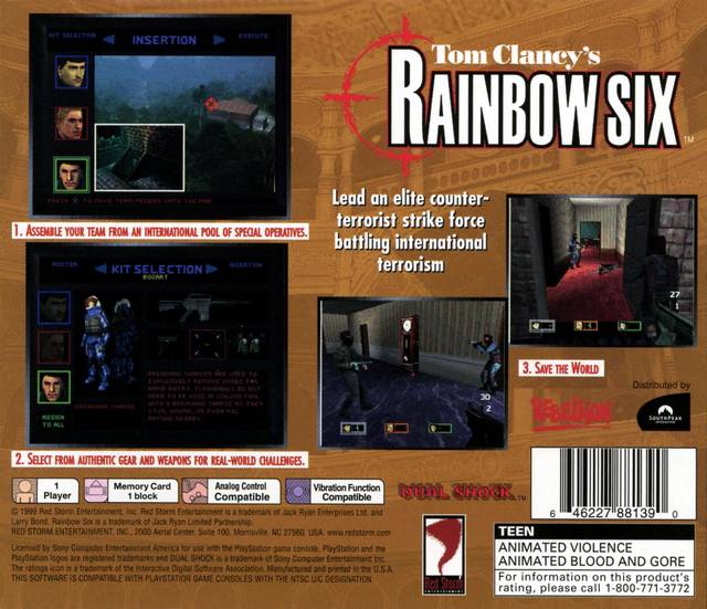 トム クランシーのレインボー シックス (PS1) – The Nerdporium