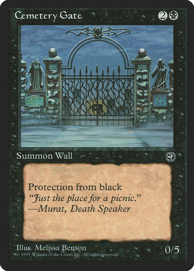 gate mtg cards Cemetery Gate (Version 2) [Homelands] – The Nerdporium