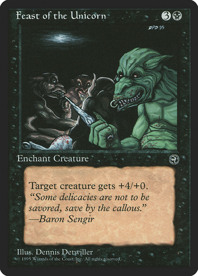 mtg unicorn cards Feast of the Unicorn [Homelands] – The Nerdporium
