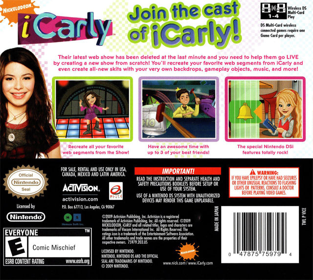 アイカーリー　I Carly 1]Icarly: Season 2 V.3 / iCarly: Volume 3 (輸入盤DVD)[新品