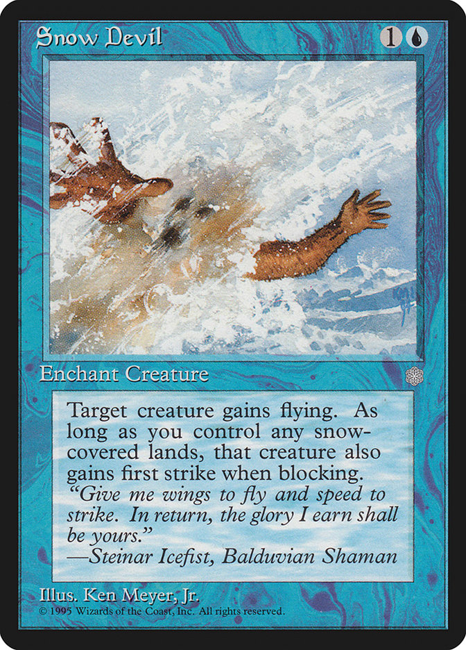 ice age cards mtg Snow Devil [Ice Age] – The Nerdporium Cards:64 Cards and lands Most Valuable Counterspells In strategic card game expansion