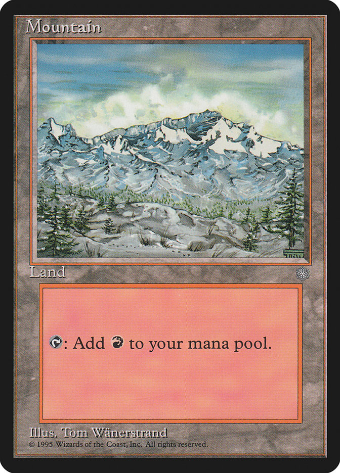 mtg are showcase cards legal Mountain (376) [Ice Age] – The Nerdporium