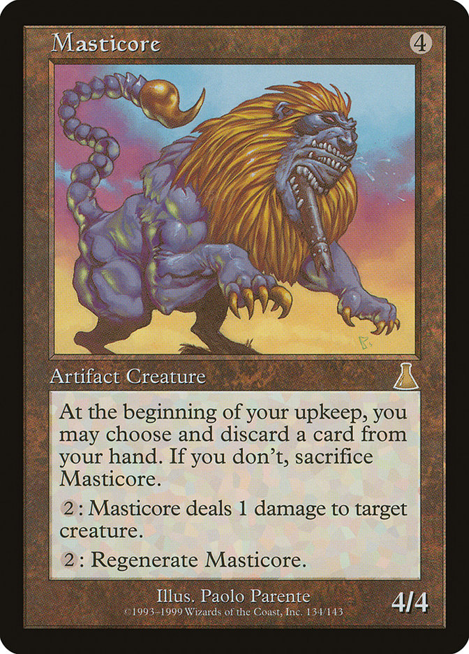 k*u様 Masticore マスティコア ウルザズディスティニー 4枚セット マスティコア [ウルザズ・デスティニー] – The Nerdporium