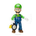 THE SUPER MARIO BROS. MOVIE - 5 Inch Action Figures Series 1 – Luigi Figure with Flashlight Accessory