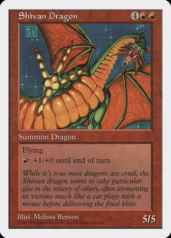 Shivan Dragon [Fifth Edition]