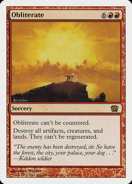 obliterate yugioh card price [8th Edition] – The Nerdporium Slot:6 Page Pikachu Played stand Obliterate cant be countered Orgoth the Relentless -