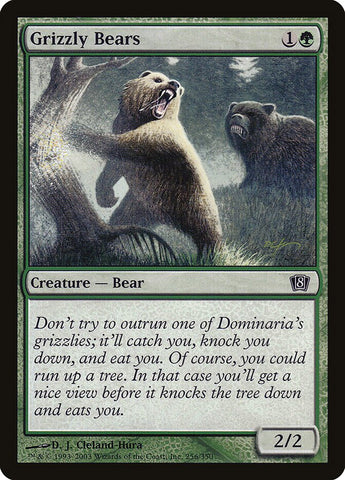 Grizzly Bears {FOIL} [8th Edition]