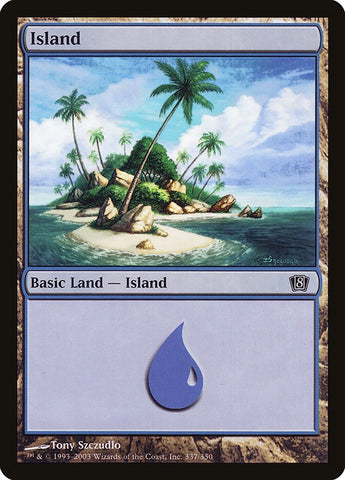 Island (337) {FOIL} [8th Edition]