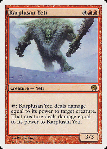 Karplusan Yeti [9th Edition]