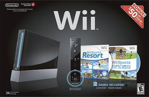 Nintendo Wii Console - Sport Resort Pack (Black)