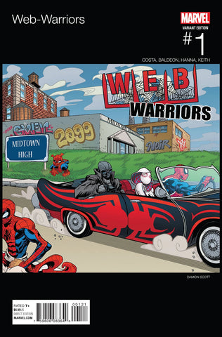 WEB WARRIORS #1B (HIP-HOP COVER)