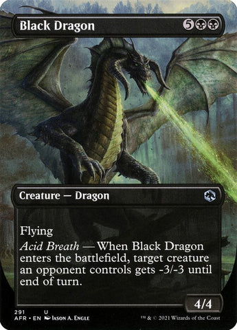 Black Dragon (Borderless) [Adventures in the Forgotten Realms]