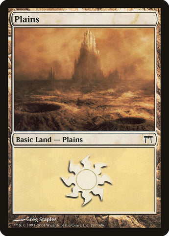 Plains (287) {FOIL} [Champions of Kamigawa]