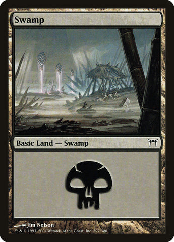 Swamp (297) {FOIL} [Champions of Kamigawa]