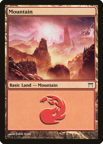 Mountain (300) {FOIL} [Champions of Kamigawa]