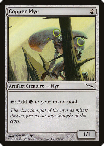 Copper Myr {FOIL} [Mirrodin]