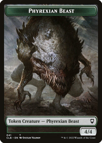 Phyrexian Beast // Wurm Double-sided Token [Commander Legends: Battle for Baldur's Gate]