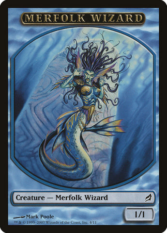 Merfolk Wizard Token [Lorwyn]