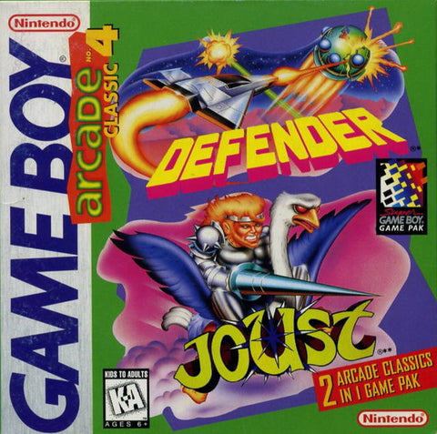 アーケードクラシック No.4: ディフェンダー / ジョスト (ゲームボーイ)