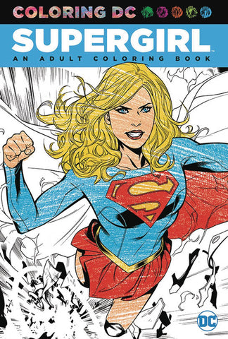 Coloring DC - Supergirl Adult Coloring Book